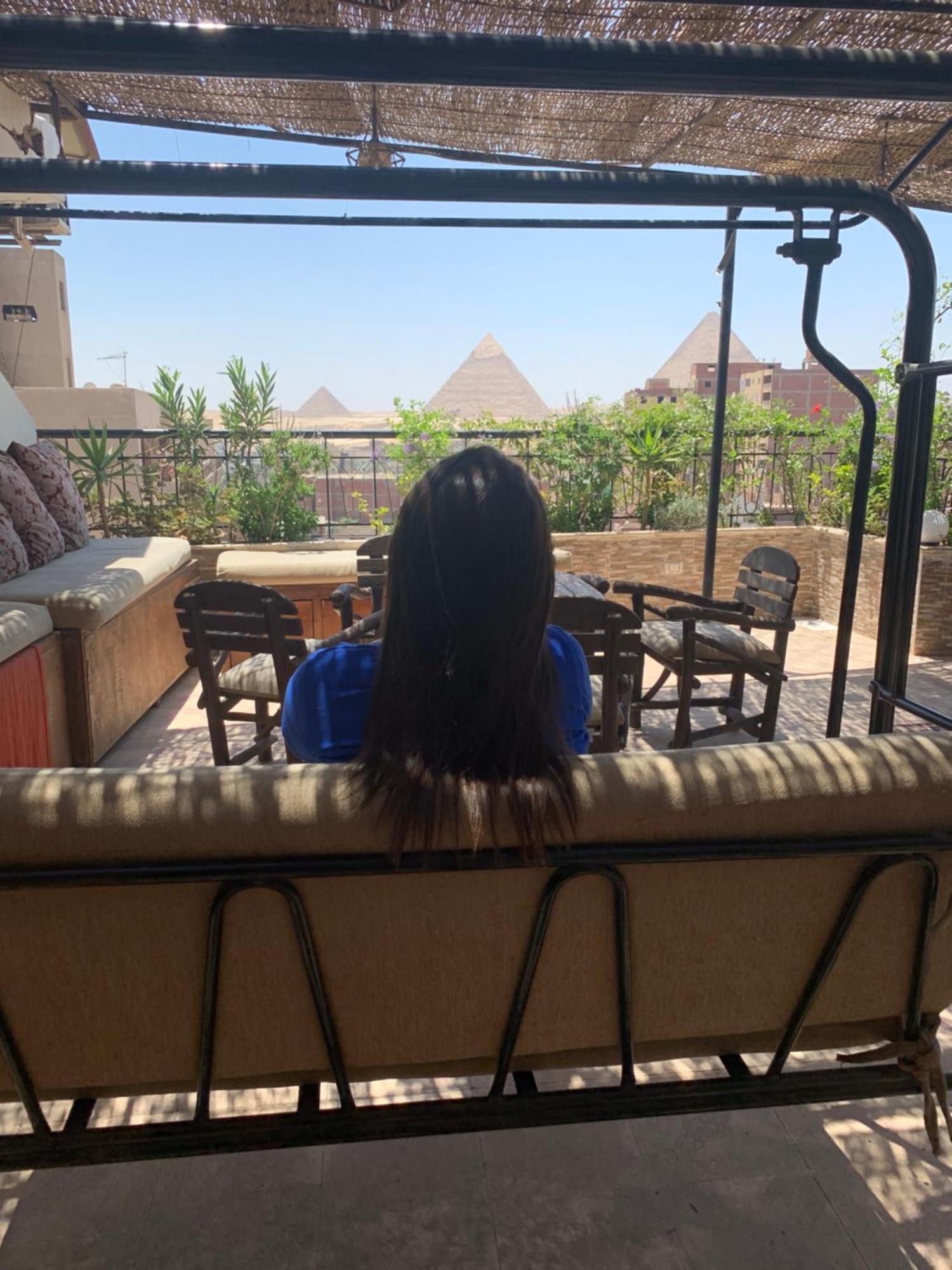 Draz Pyramids View Bed & Breakfast Kafret el-Gabal Exteriör bild